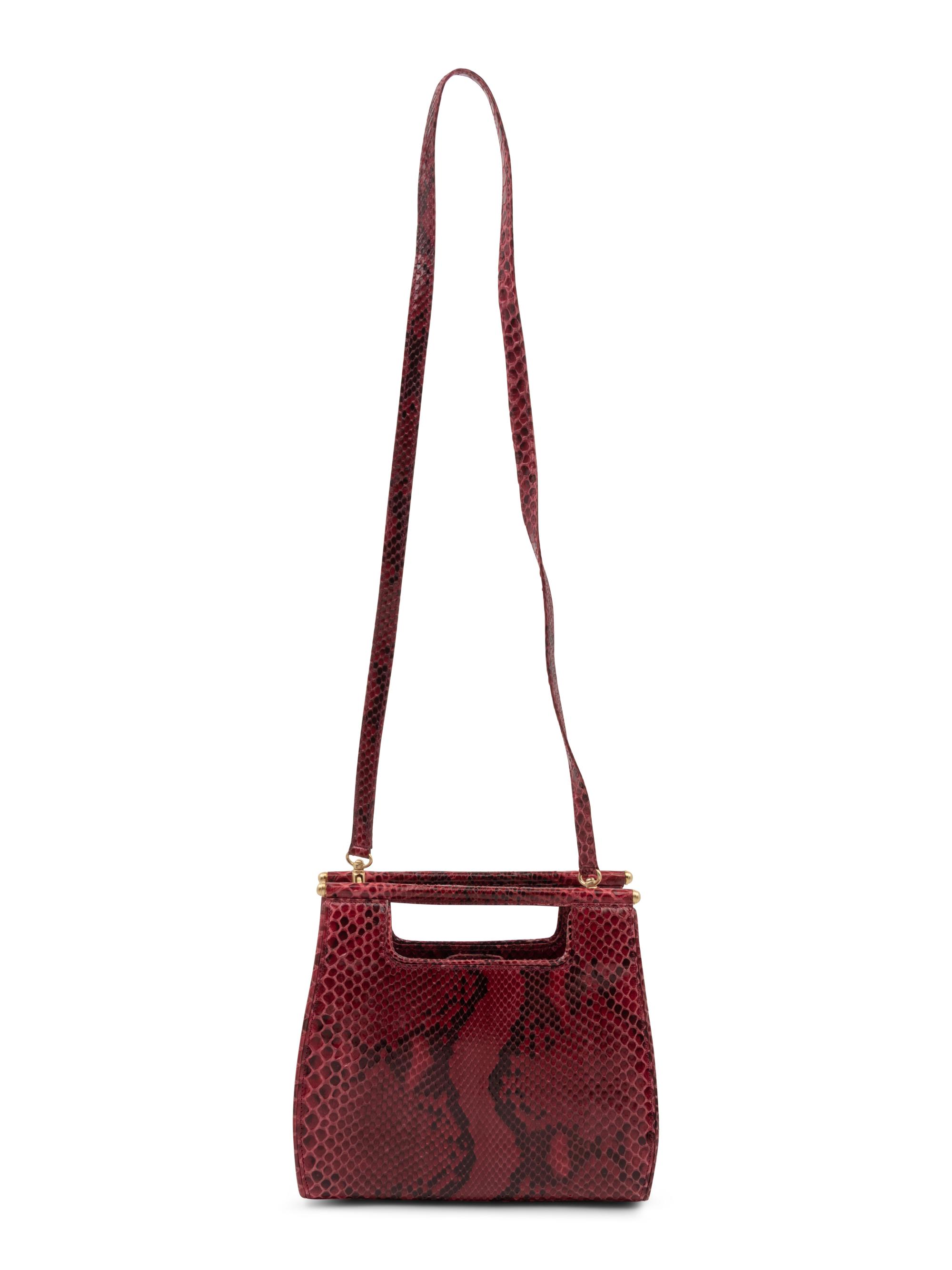 Kieselstein-Cord Magenta Snakeskin Bag, 1993