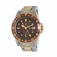 Rolex, Ref. 1675, 18K Yellow Gold and Stainless Steel 'GMT-Master' 'Root Beer' 'Nipple Dial' Watch with Wyler Watch