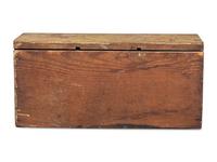 A Southern Yellow Painted Cherrywood and Yellow Pine Miniature Chest