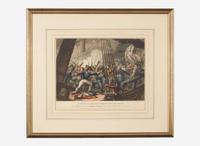 After William Heath (English, 1795-1840), engraved by Matthew Dubourg (English, 1786-1838), printed by Edward Orme (English, 1774-1848), Boarding and Taking the American Ship Chesapeake, published circa 1813