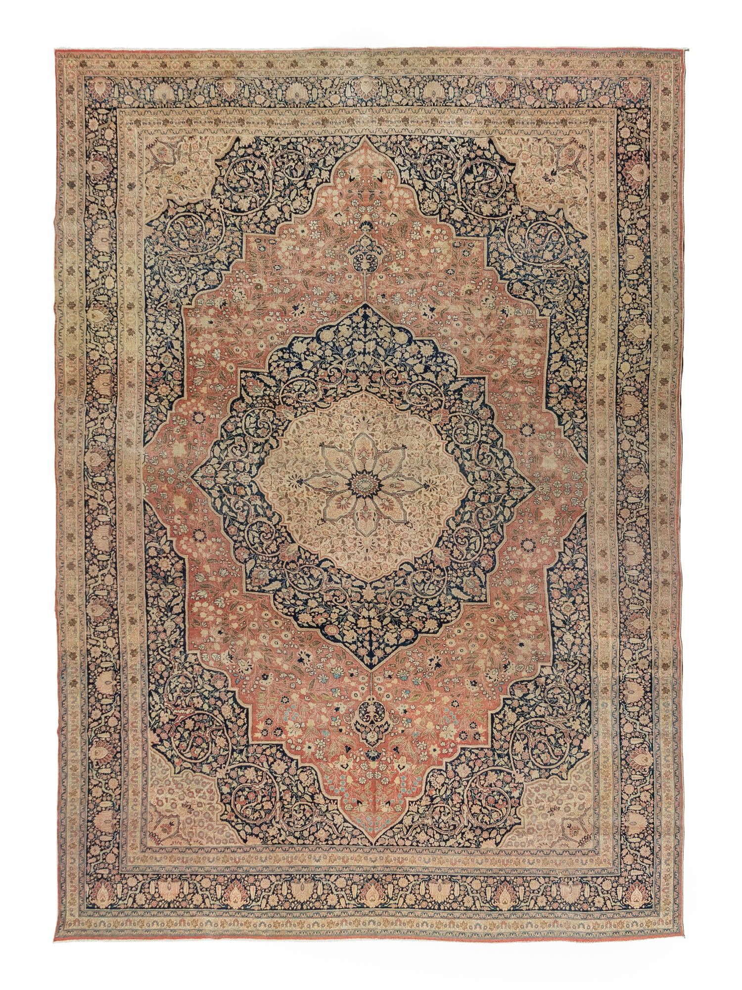 A Hadji Jalili Tabriz Wool Rug