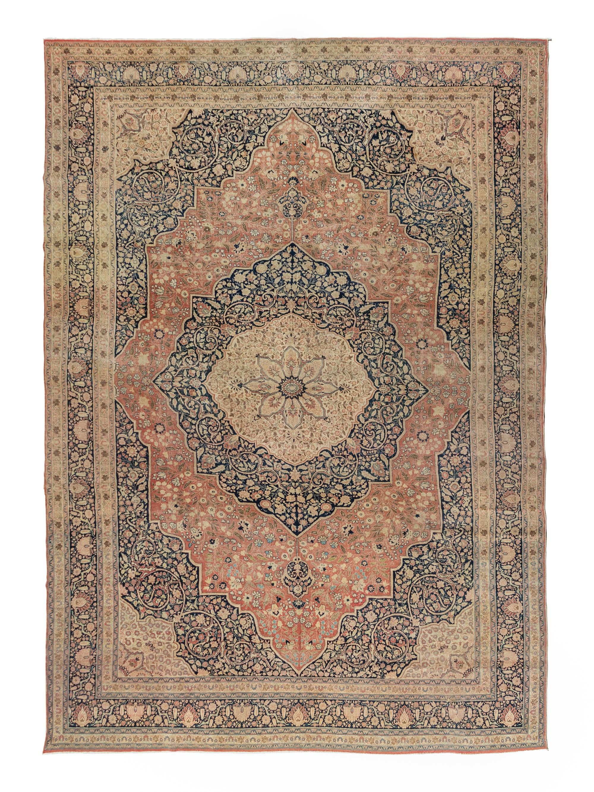 A Hadji Jalili Tabriz Wool Rug