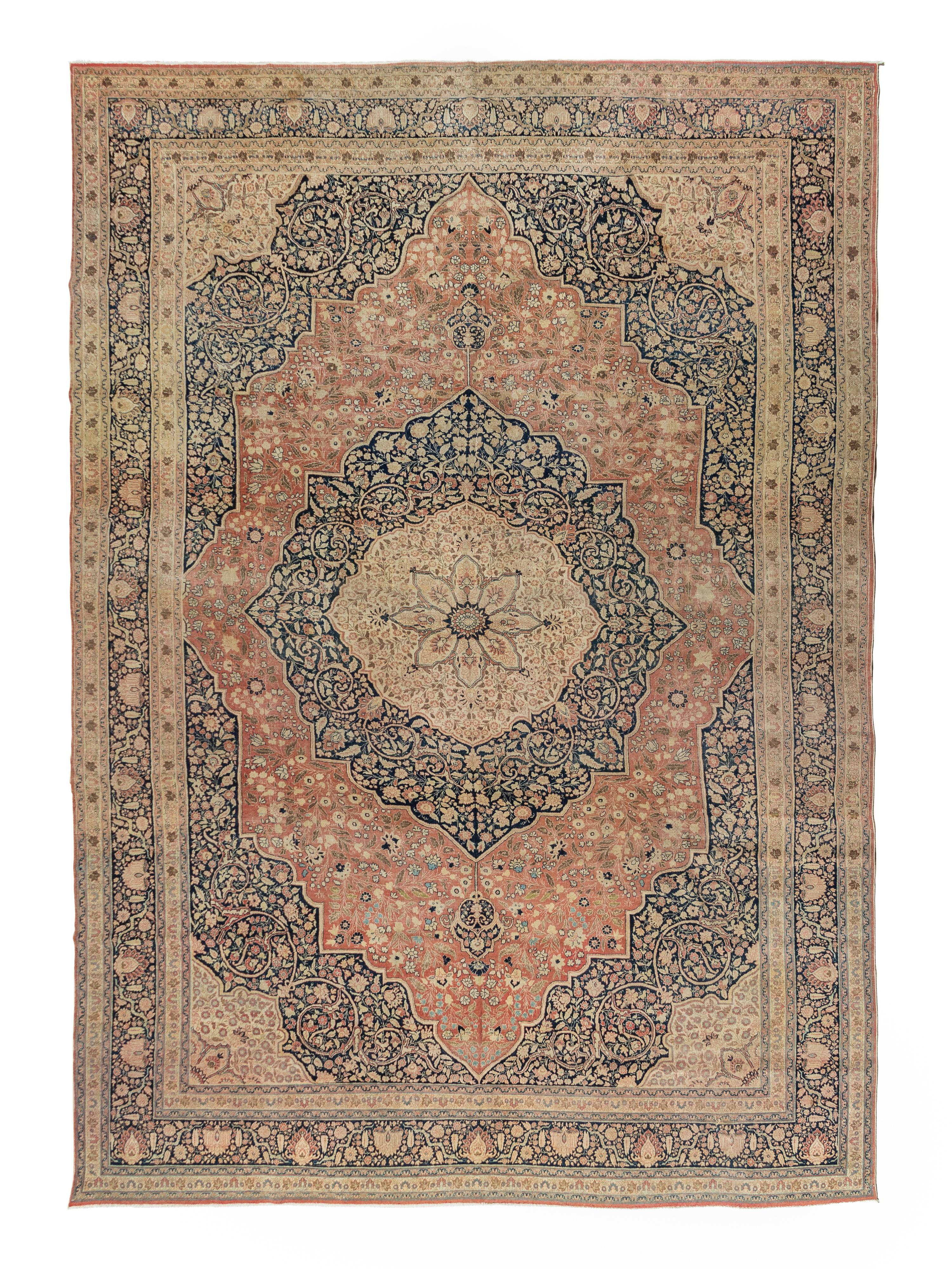 A Hadji Jalili Tabriz Wool Rug