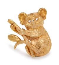 A Yellow Gold and Diamond Koala Brooch,