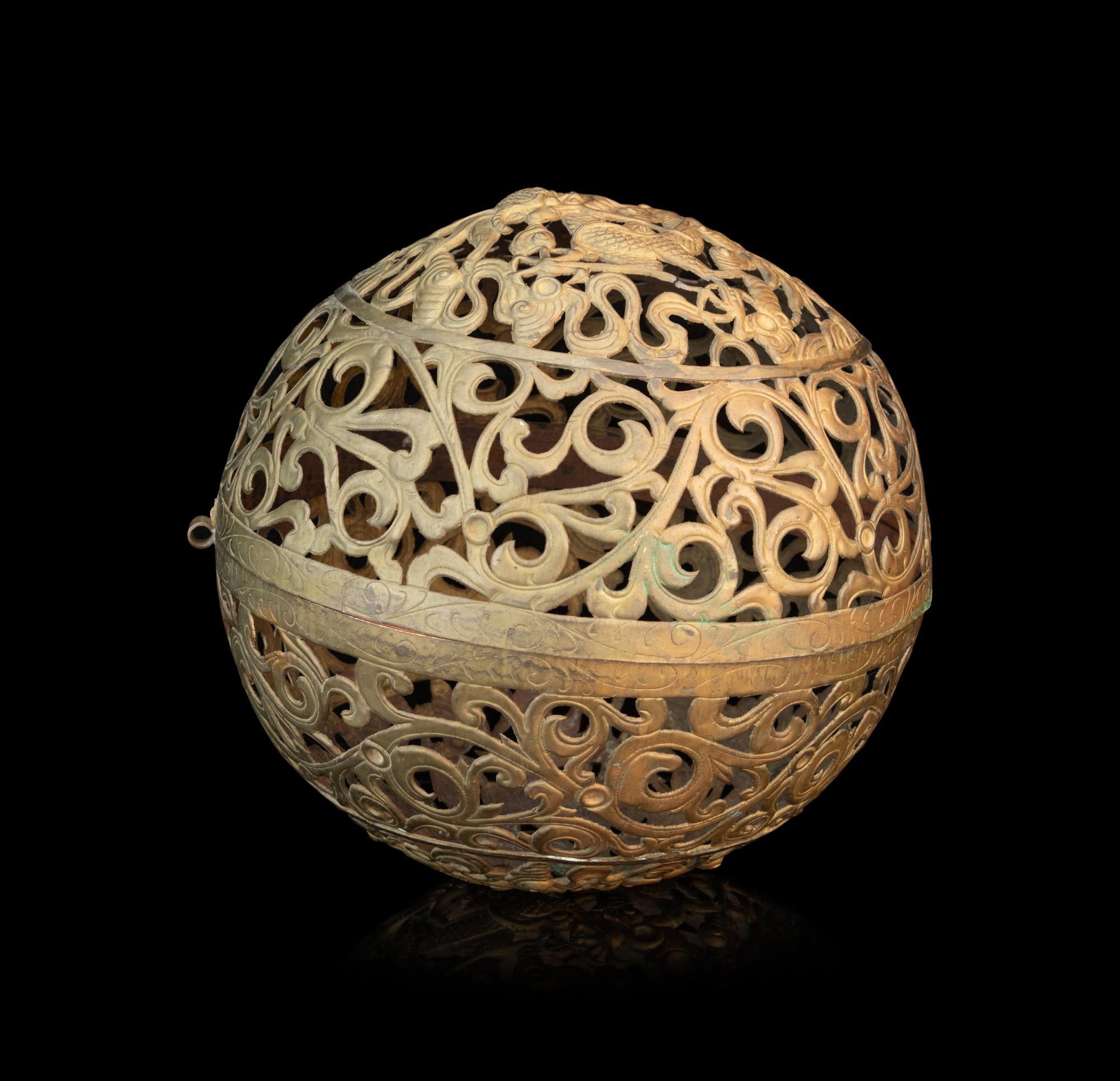 An Asian Brass Reticulated Parfumier