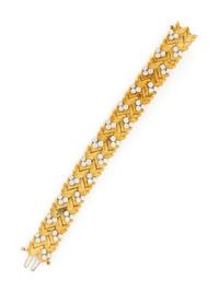 DIAMOND AND YELLOW GOLD BRACELET