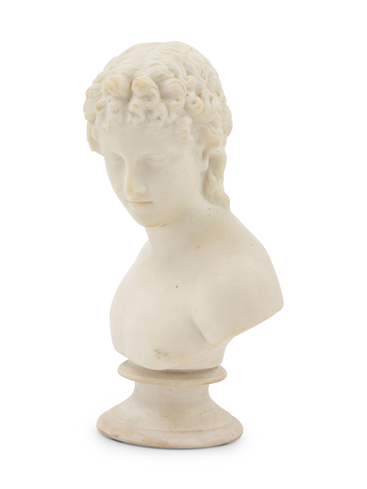 A Neoclassical Parianware Bust of Apollo