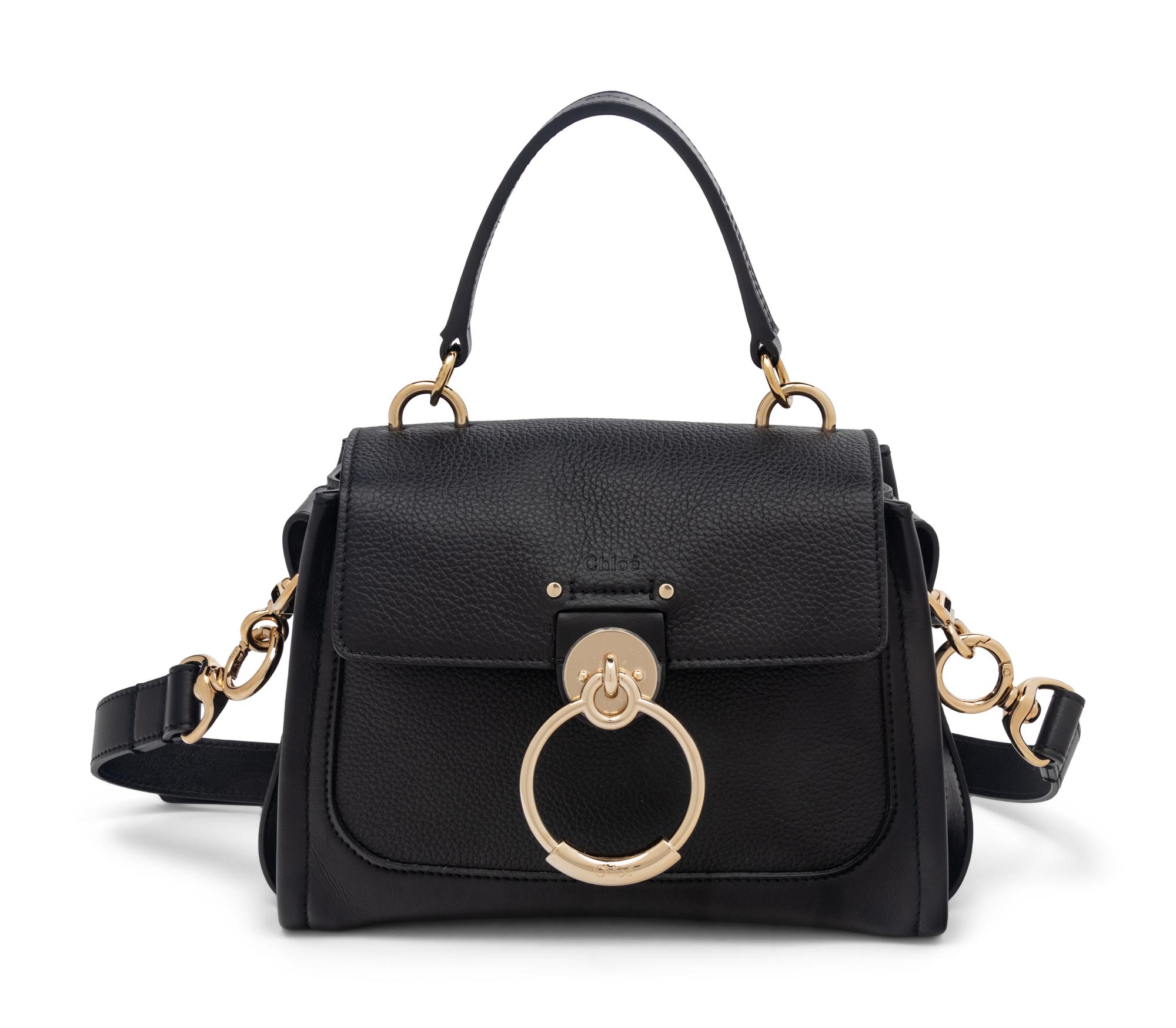 Chloé Tess Mini Black Leather
