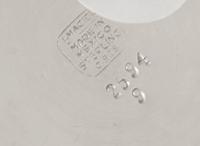 A Mexican Silver Beaker, L.Maciel, 20th Century, tapering, applied with a 1964 American Silver Kennedy Half-Dollar to one side.