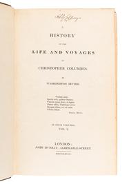 IRVING, Washington (1783-1859). A History of the Life and Voyages of Christopher Columbus. London: John Murray, 1828.