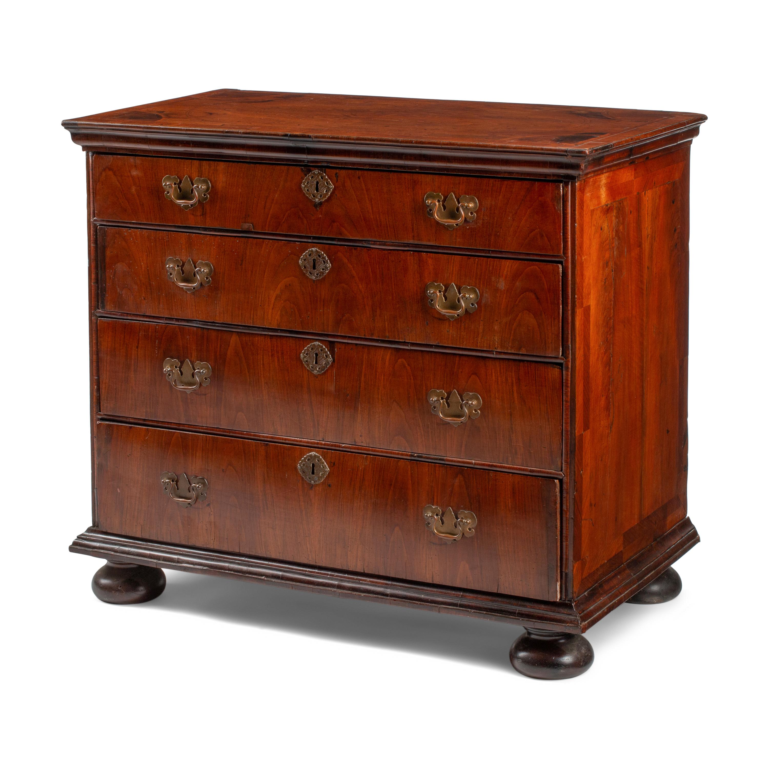 A George I Walnut Chest of Drawers