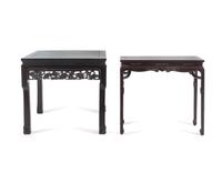 Two Chinese Hardwood Tables