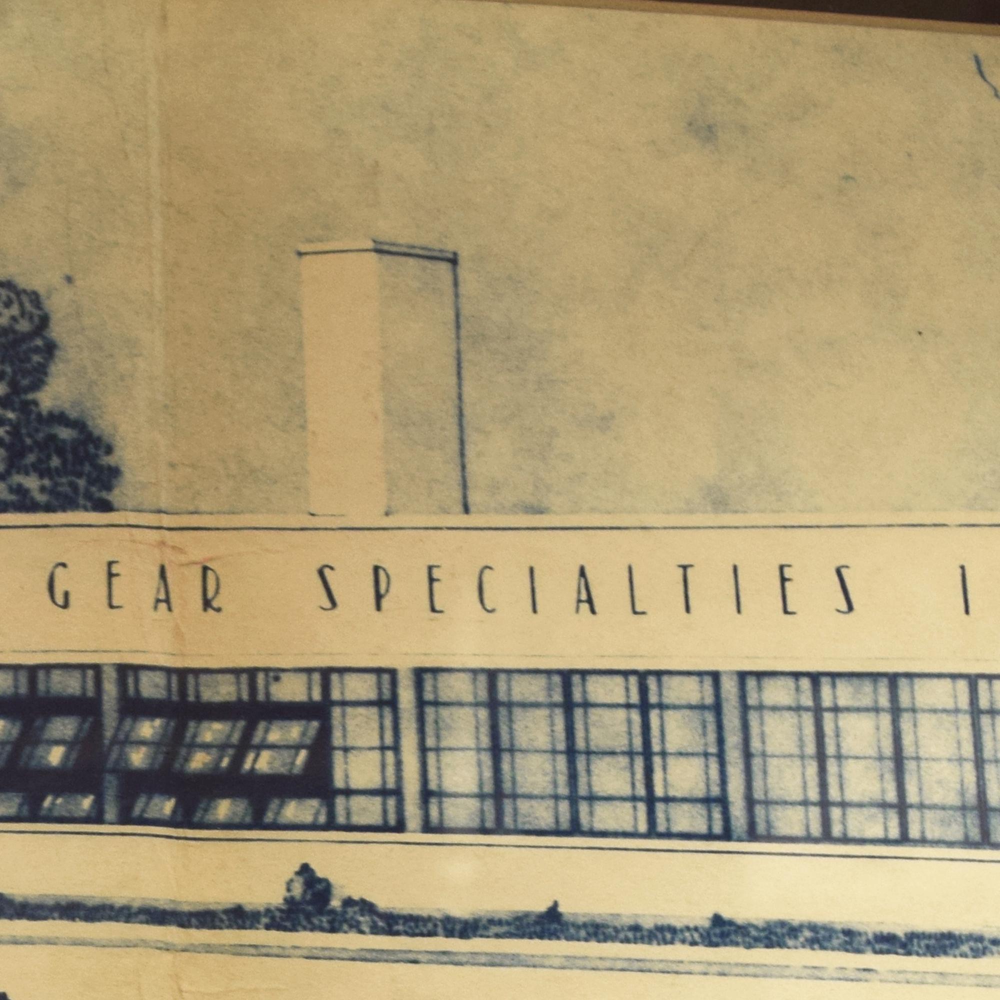 A Hand Tinted Presentation Drawing by Fox & Fox Architects and Engineers, Chicago, IL. 26.5" W x 1.5" D x 14.5" H — United States, 20th Century