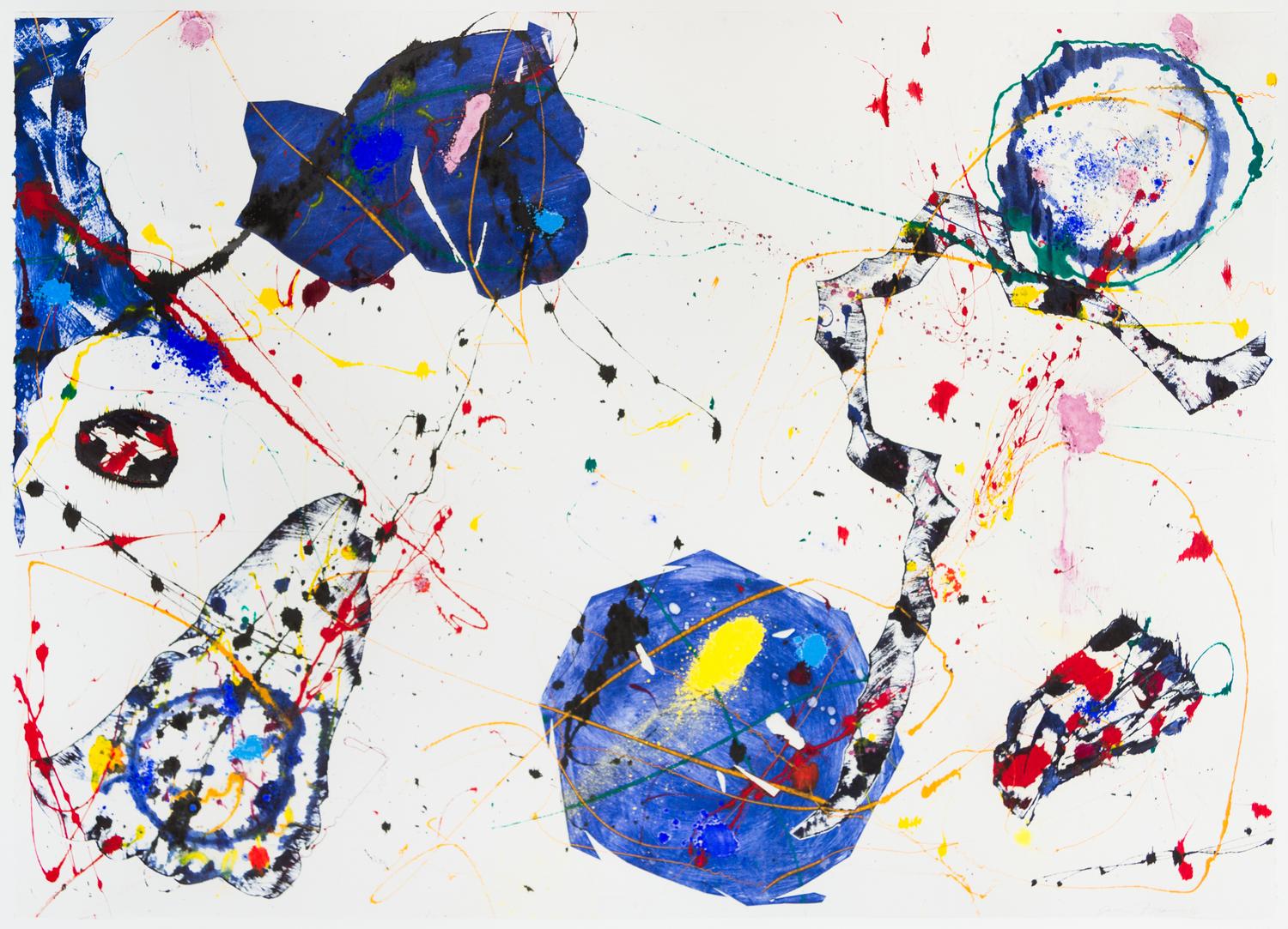 Sam Francis, (American, 1924-1994), Return of Blue Balls, 1984