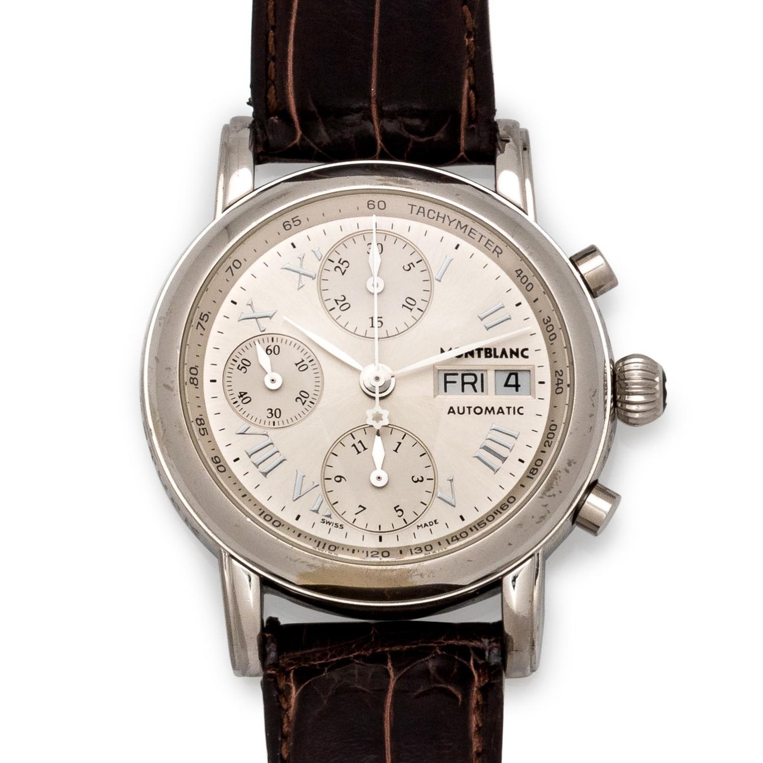 Montblac, Stainless Steel Ref. 4810 'Meisterstuck' Chronograph Wristwatch