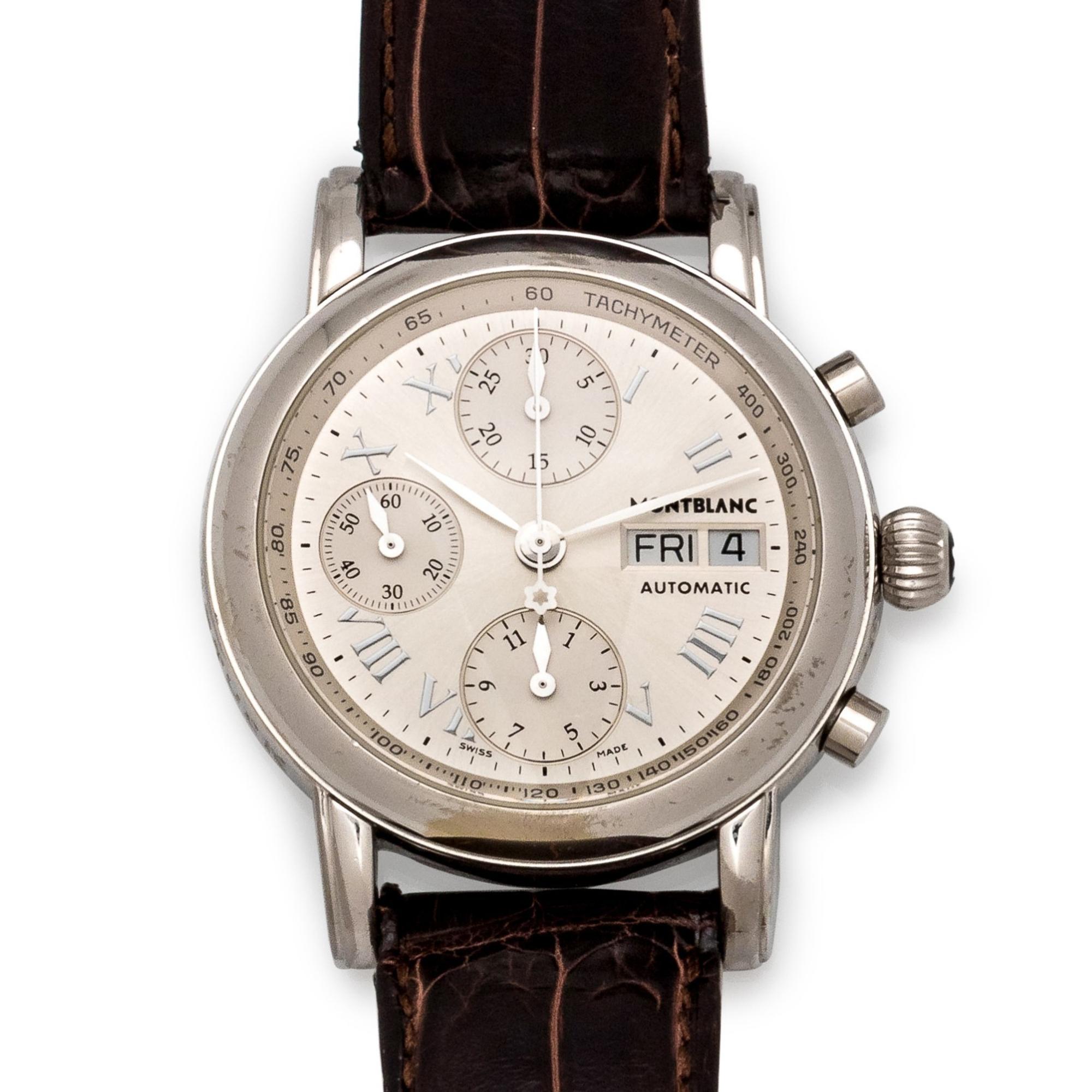 Montblac, Stainless Steel Ref. 4810 'Meisterstuck' Chronograph Wristwatch