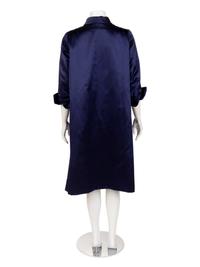 Christian Dior Haute Couture Silk Satin A-Line Coat, 1960s