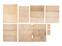 [POLITICS IN AMERICA]. A group of 11 autographed items and ephemera, highlighted by ALsS from John Eaton, Edward Everett, and William Jennings Bryan.