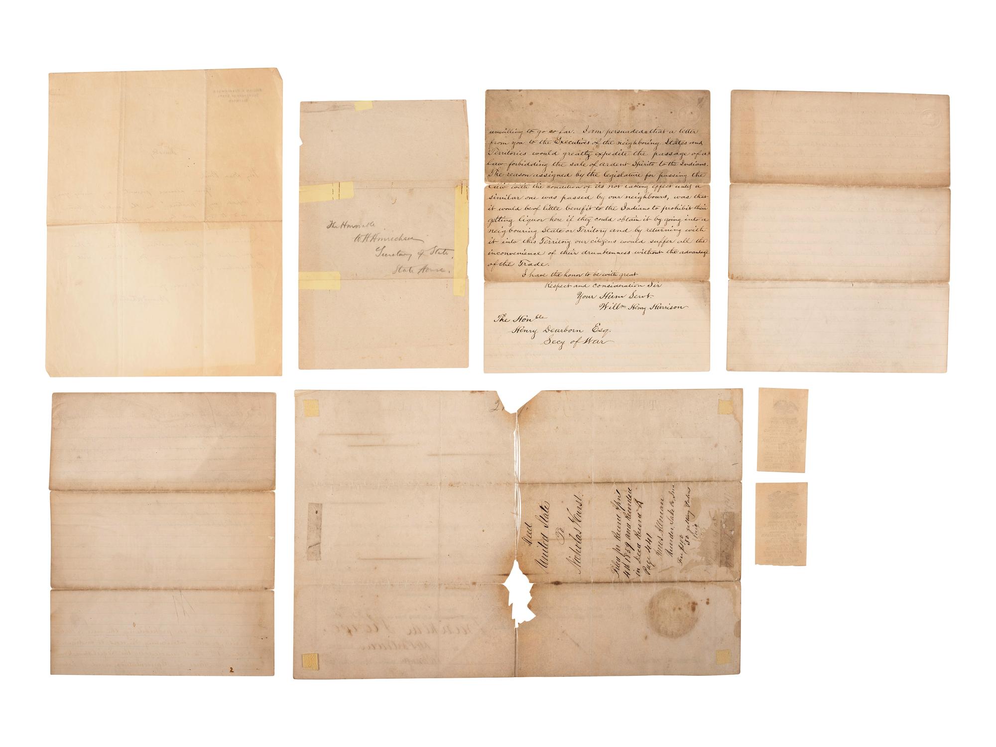 [POLITICS IN AMERICA]. A group of 11 autographed items and ephemera, highlighted by ALsS from John Eaton, Edward Everett, and William Jennings Bryan.
