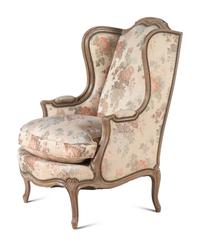 A Pair of Louis XV Style Painted Bergères