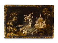 A Late Regency Chinoiserie Sewing Table