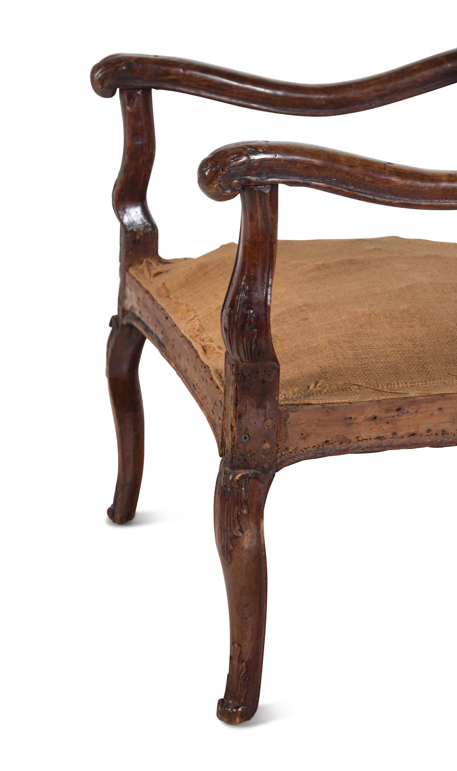 A Régence Walnut Armchair