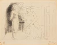 Peintre entre deux modèles from Le Chef-d'œuvre inconnu