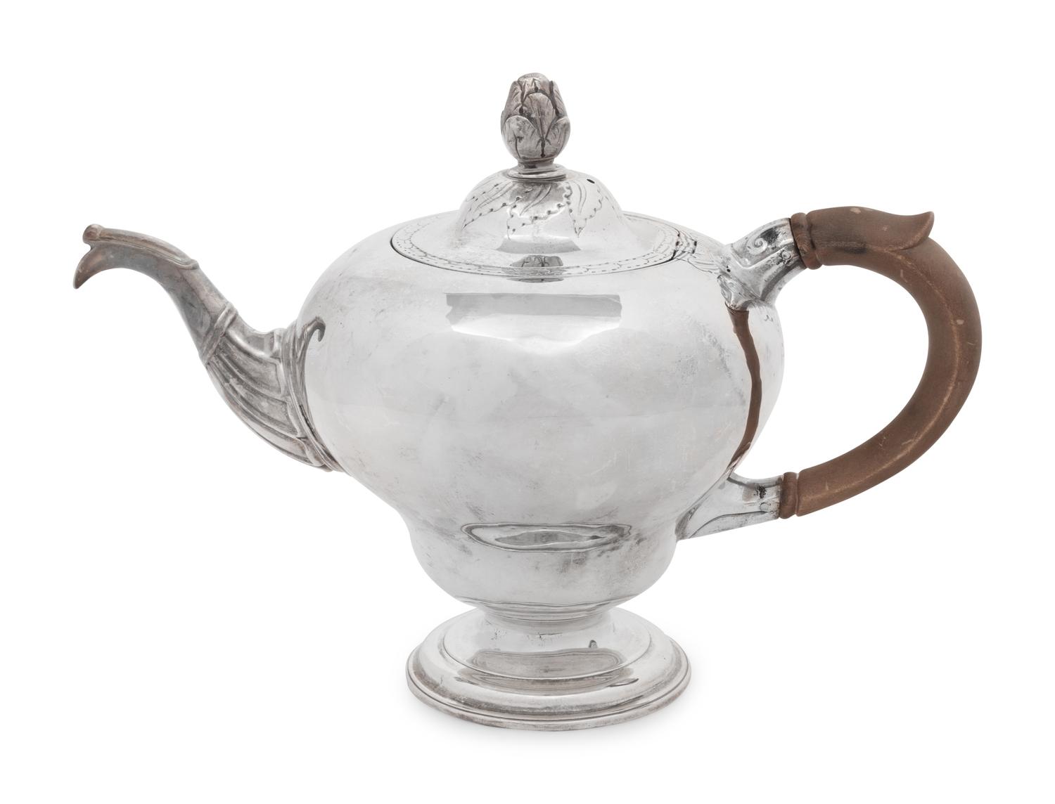A Scottish Victorian Silver Teapot