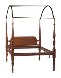 A Federal Cherrywood Canopy Bed