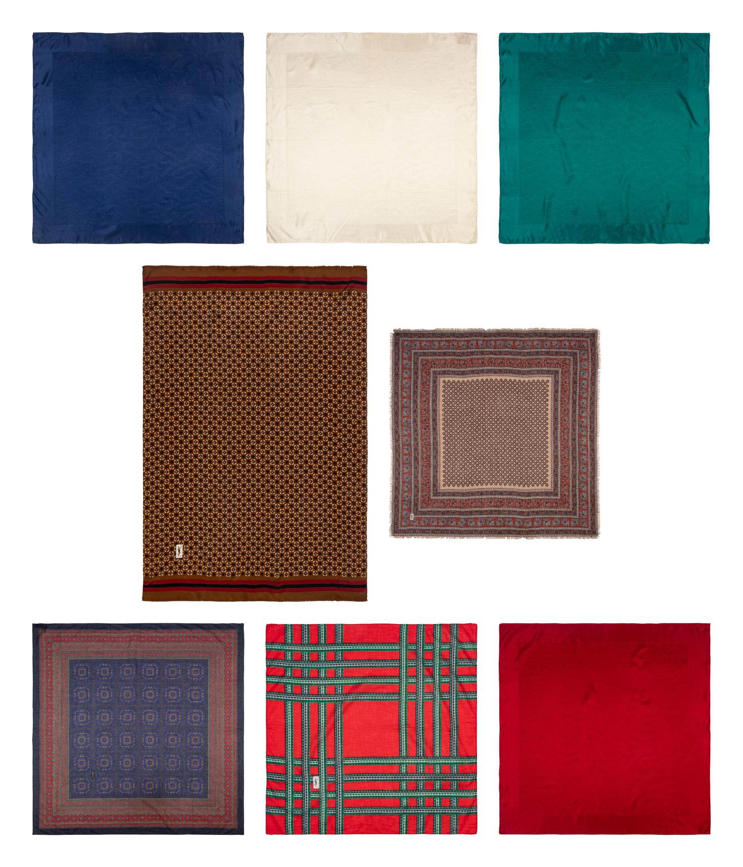 Eight Designer Scarves