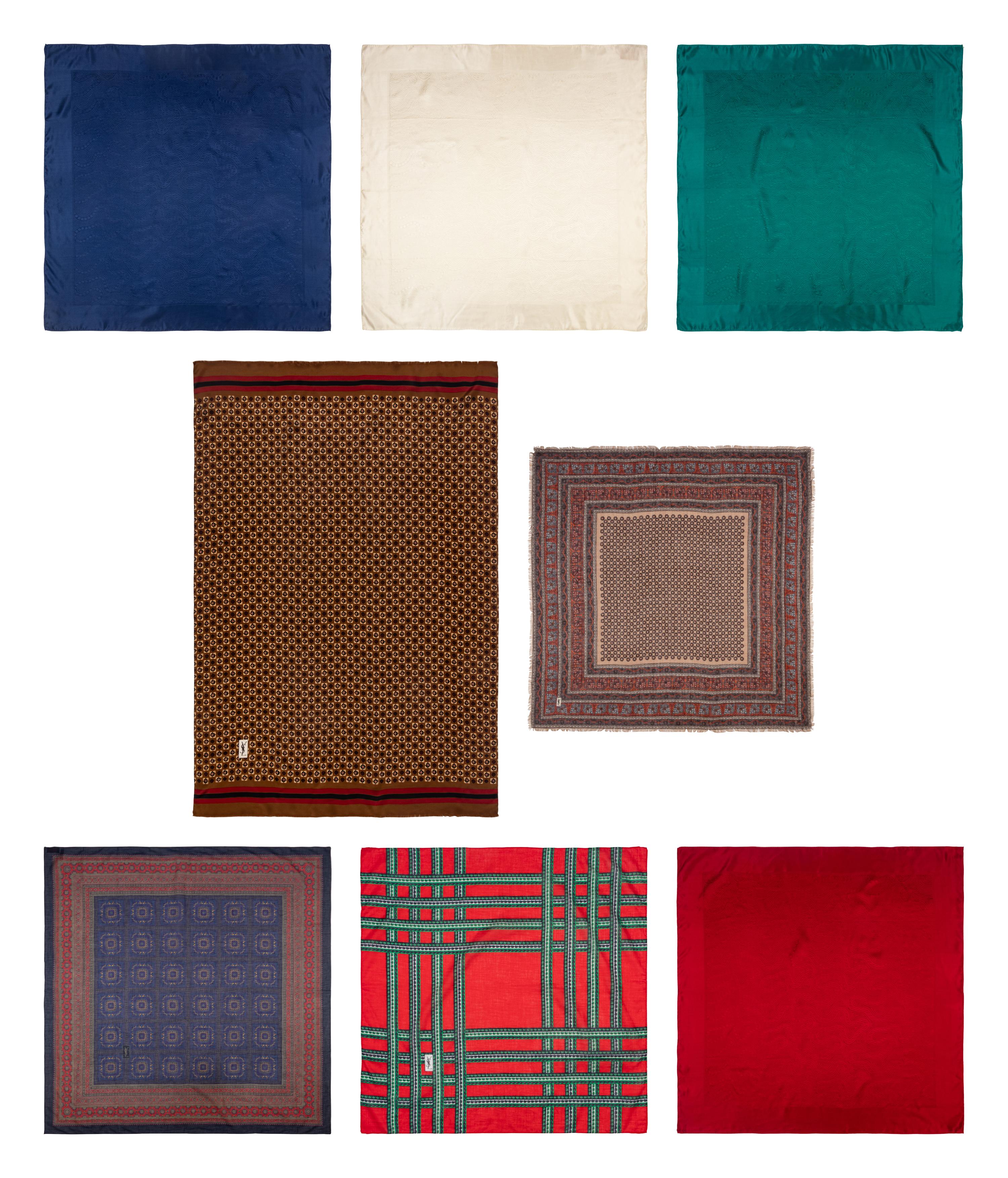 Eight Designer Scarves