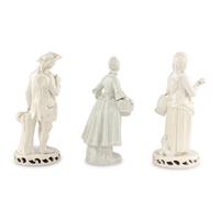 Three Blanc de Chine Figures