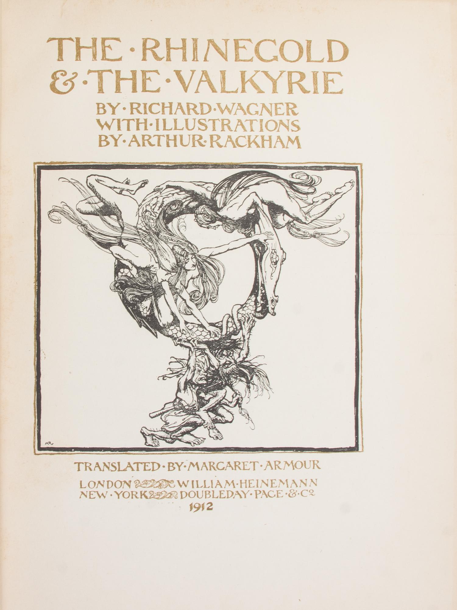 WAGNER, RICHARD. The Rhinegold & The Valkyrie. London and New York, 1912. 3rd impression.
