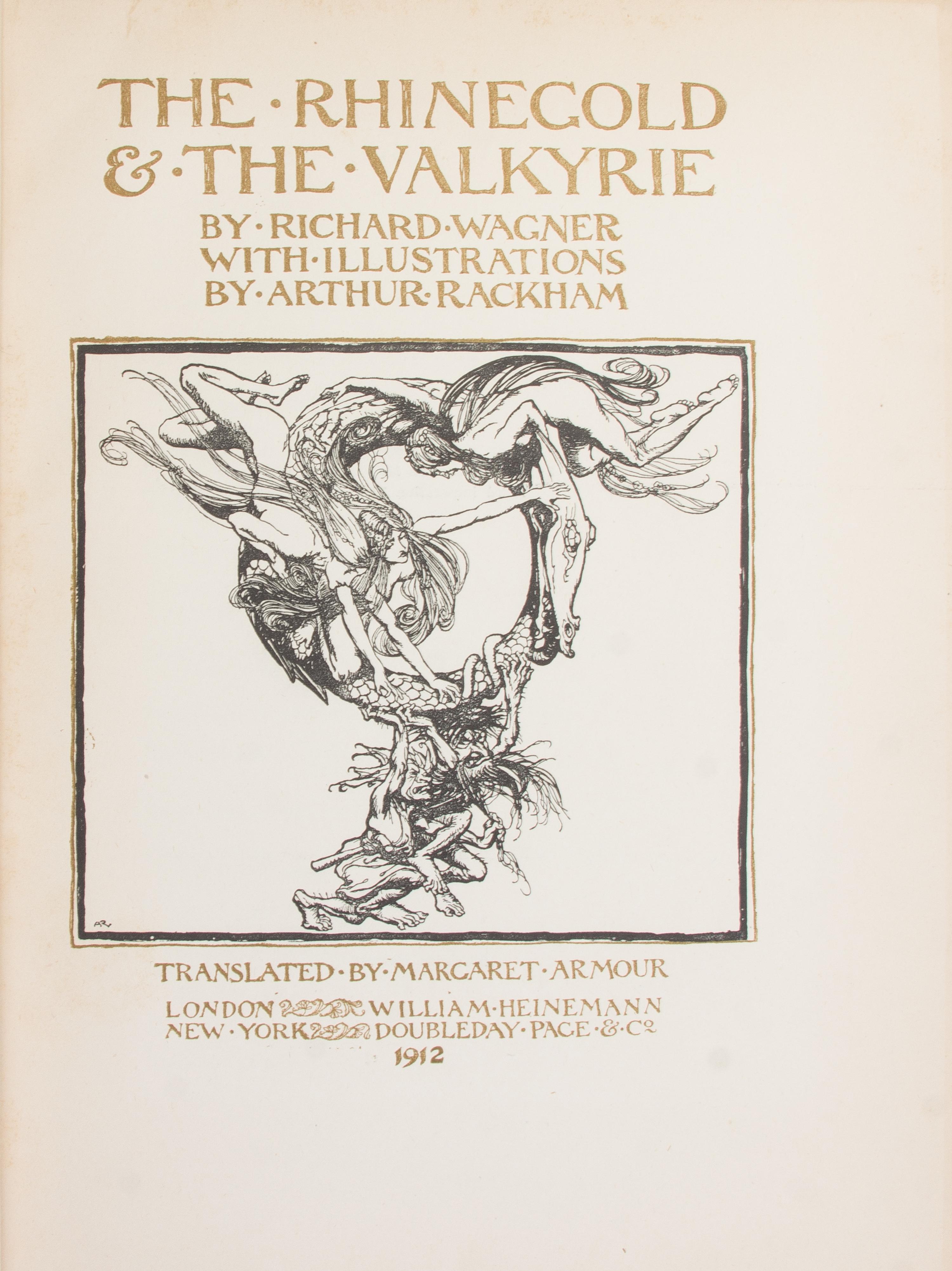 WAGNER, RICHARD. The Rhinegold & The Valkyrie. London and New York, 1912. 3rd impression.
