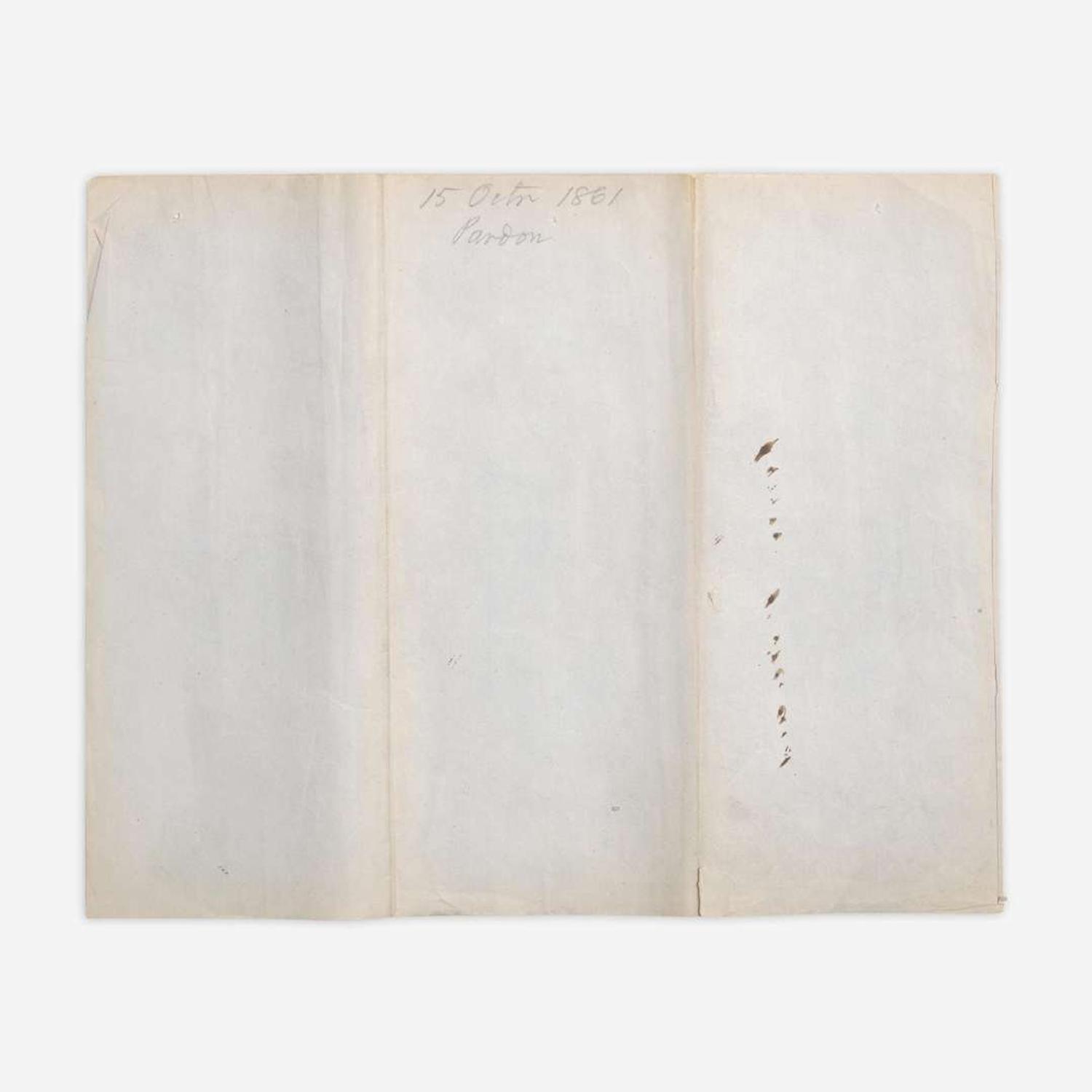 Lincoln, Abraham Partially-Printed Document, signed