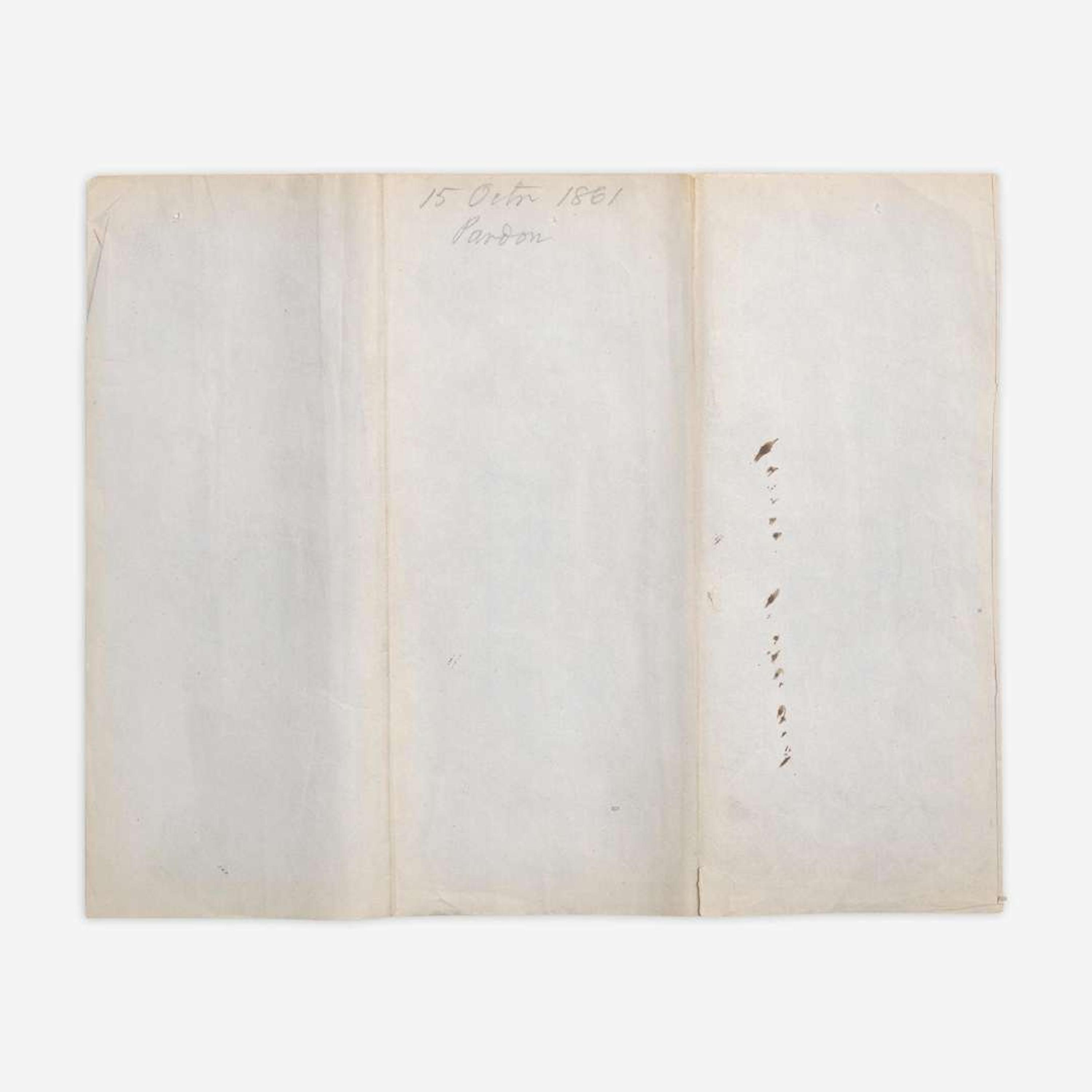 Lincoln, Abraham Partially-Printed Document, signed