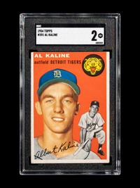A 1954 Topps Al Kaline Rookie Baseball Card No. 201 (SGC 2 GOOD)