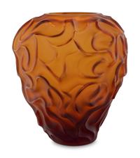 A Contemporary Frosted Glass Vase