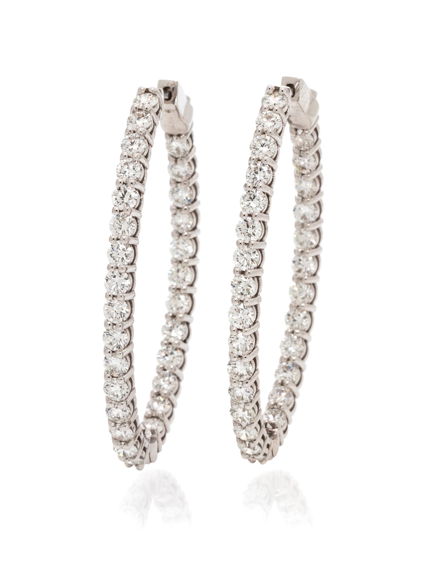 DIAMOND HOOP EARRINGS