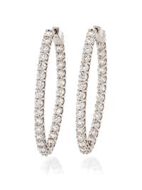 DIAMOND HOOP EARRINGS
