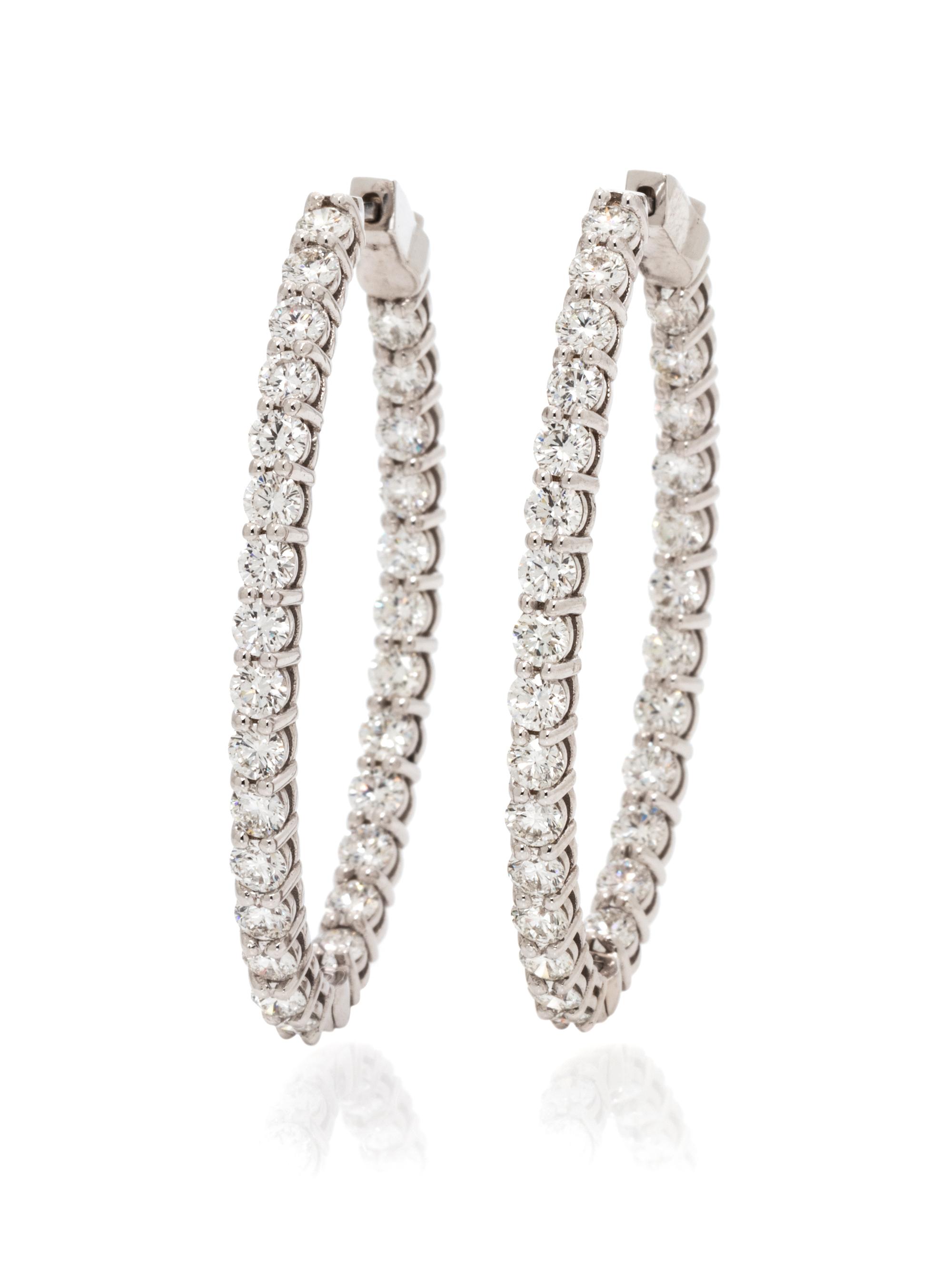 DIAMOND HOOP EARRINGS