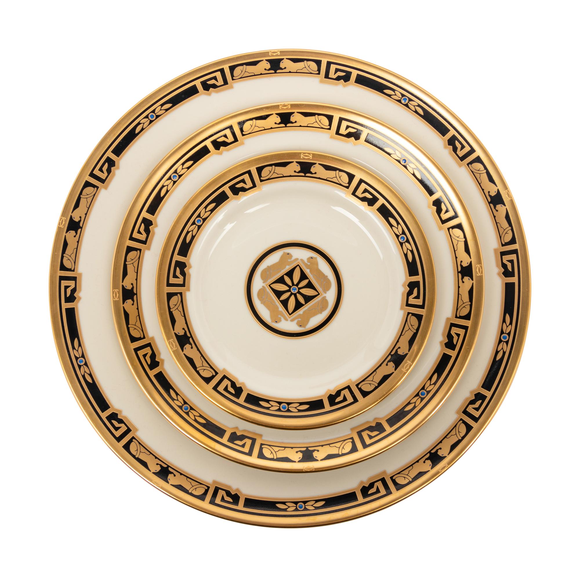 A Cartier La Maison de l'Art Deco Dinner Service