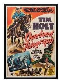 Vintage Movie Poster, Overland Telegraph