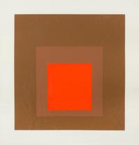 Josef Albers, (American/German, 1888-1976), Untitled (one plate from Hommage au carre), 1964