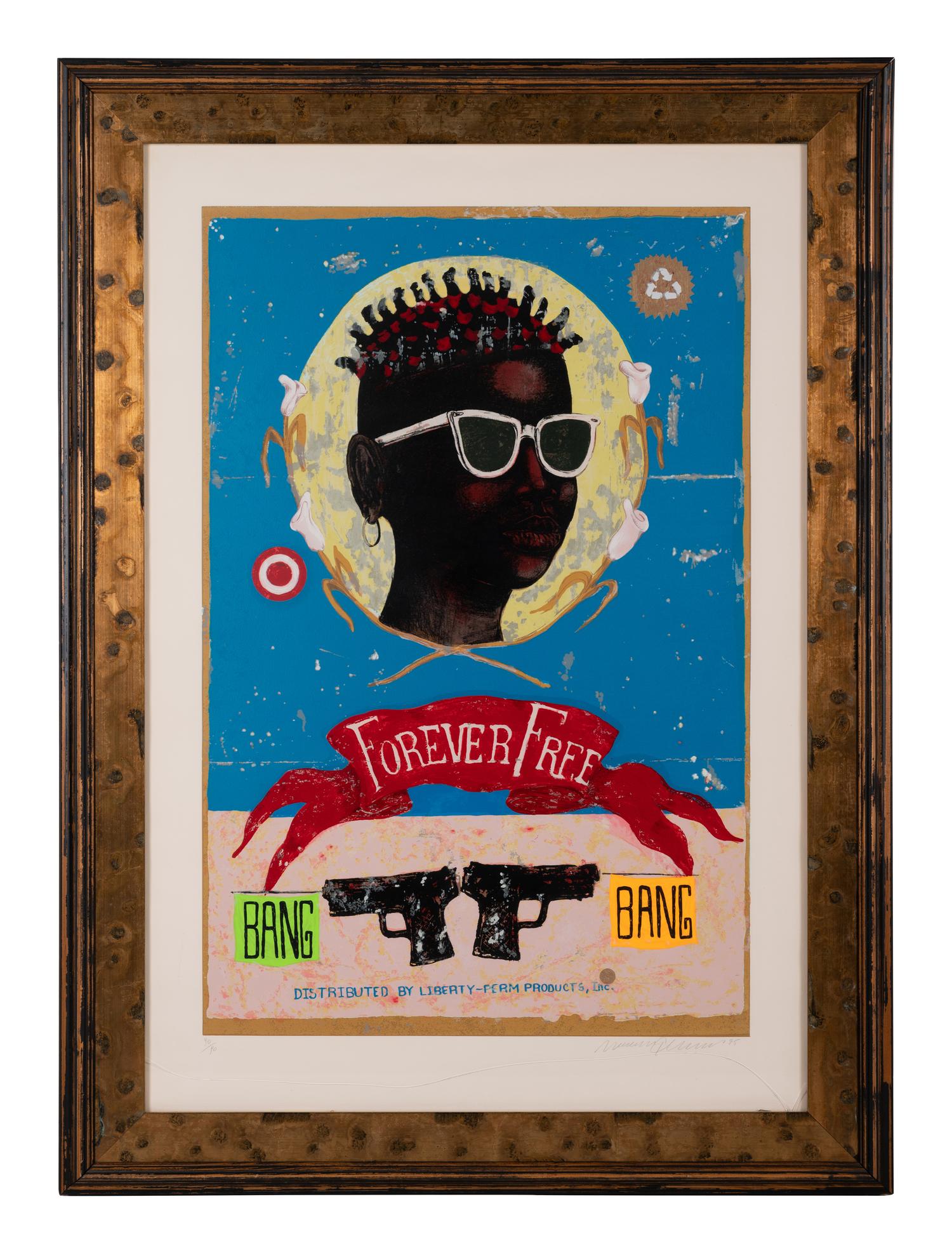 A group of three prints from the Forever Free portfolio ( Join the Band; Forever Free; Now Playing )