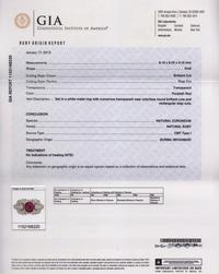 An 18 Karat White Gold, Ruby and Diamond Ring, 5.10 dwts.