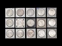 Fifteen 1922 Peace $1 Coins