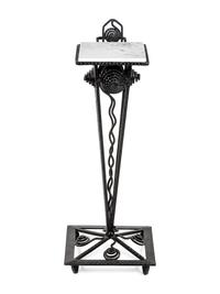 An Art Deco Wrought Iron Stand