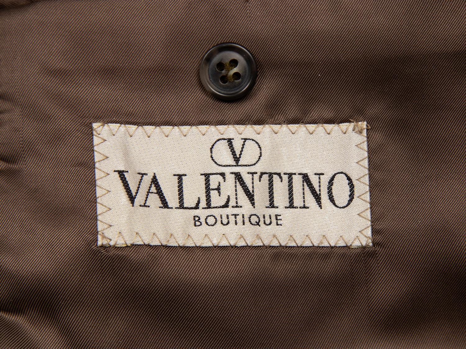 Valentino, Olive Corduroy Suit