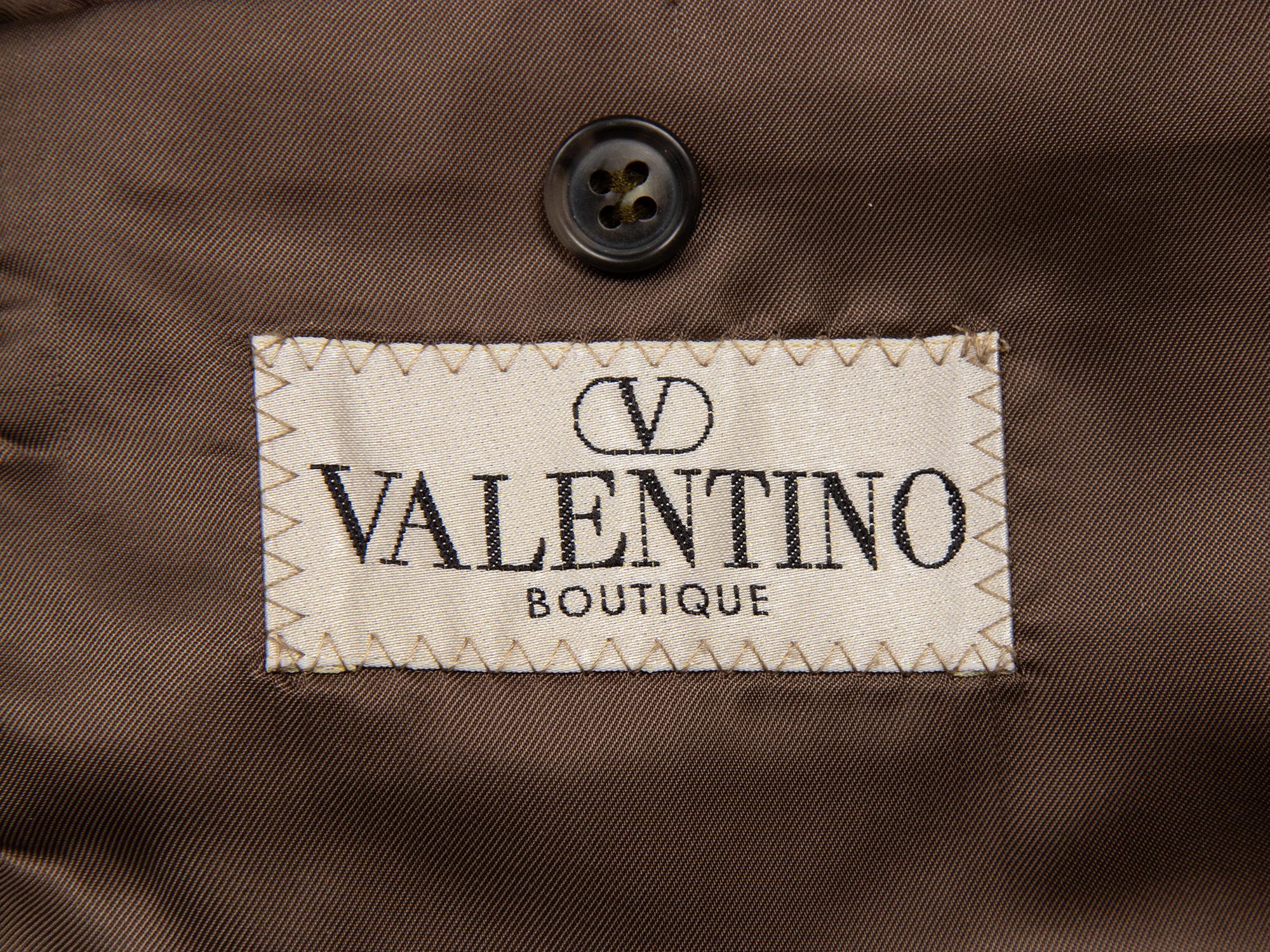 Valentino, Olive Corduroy Suit